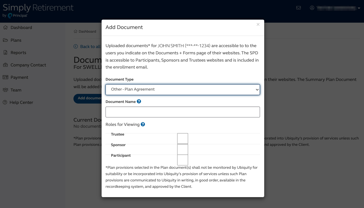 example loan review screen 3